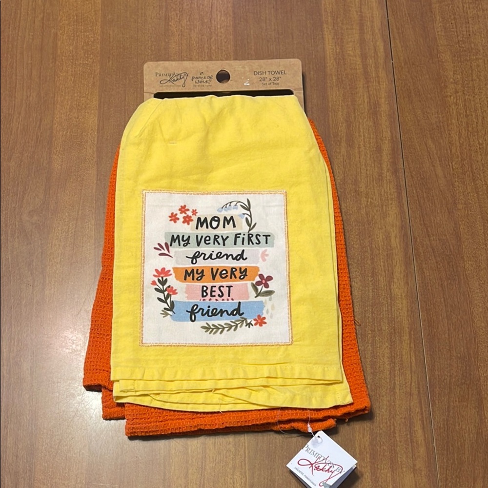 Primitives by Kathy NWT’s Dish Towel Set of Two 28x28